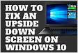 Windows Fix Upside Down Screen